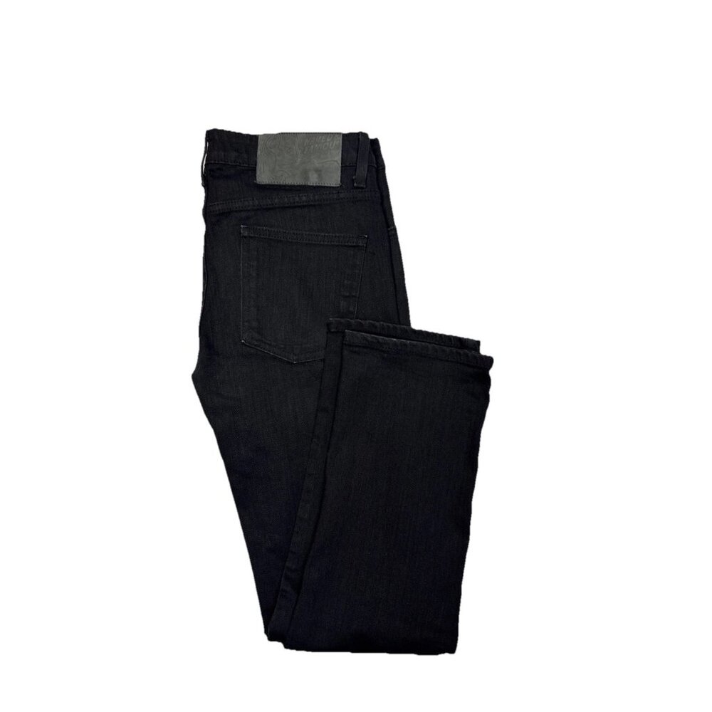 Naked & Famous SkinnyGuy Black Power Stretch Jeans 33x29‎